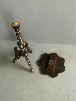 Ottoman period antique tripod side table (60 x 34cm)