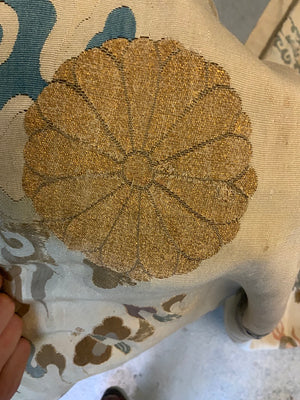 Japanese Edo period antique kesi silk tapestry (205 x 136cm)