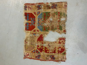 Anatolian Konya / Capadocian antique rug fragment (112 x 79cm)
