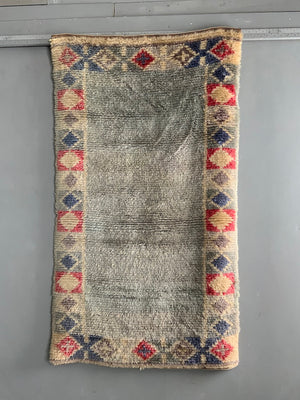 Finnish / Swedish vintage Rya rug (193 x 108cm)