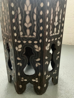 Leventine table with bone & MOP inlay (55 x 37cm)