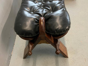 Anglo Indian Hoshiapur deep buttoned camel saddle style seat (76 x 40cm)