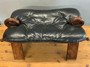 Anglo Indian Hoshiapur deep buttoned camel saddle style seat (76 x 40cm)