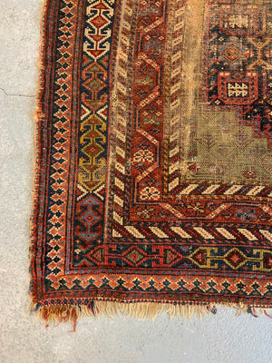 Antique Hamadan gallery carpet / runner (466 x 120cm)