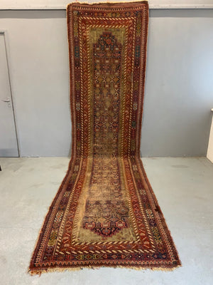 Antique Hamadan gallery carpet / runner (466 x 120cm)