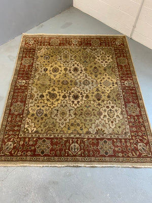 Square proportion Indian carpet * as new (230 x 193cm)