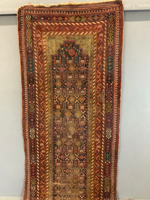 Antique Hamadan gallery carpet / runner (466 x 120cm)