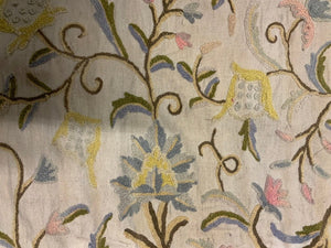 Pair of very large vintage crewelwork embroideries (245 x 375cm) [2]