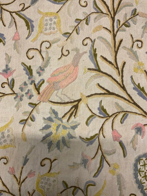 Pair of very large vintage crewelwork embroideries (245 x 375cm) [2]