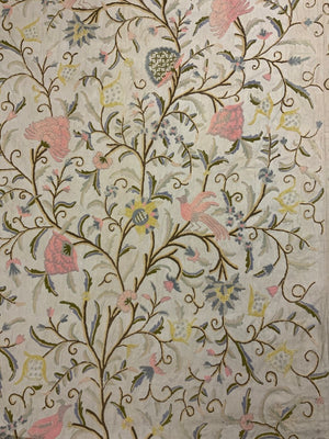 Pair of very large vintage crewelwork embroideries (245 x 375cm) [2]