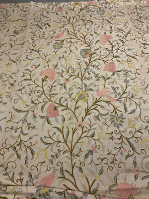 Pair of very large vintage crewelwork embroideries (245 x 375cm) [2]