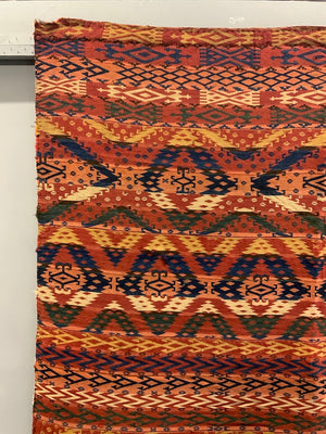 Uzbek antique Gudjeri warpface (219 x 156cm)