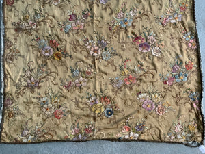 European embroidered silk (135 x 120cm) *AF