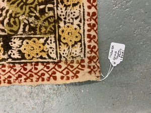 Turkish vintage handloomed block print bolster cushion cover (79 x 46cm)