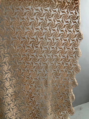 Italian large vintage reticella double bed cover (240 x 180cm)