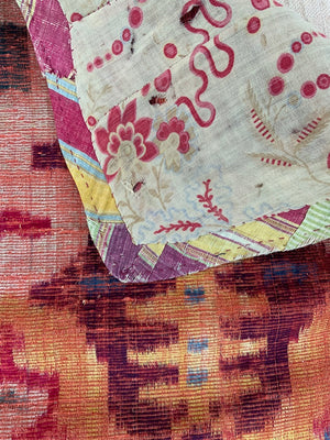 Uzbekistan antique Bukhara silk velvet fragment (57 x 37cm)