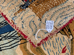 French embroidery of naval ship BURON EDMOND dated 1914-16