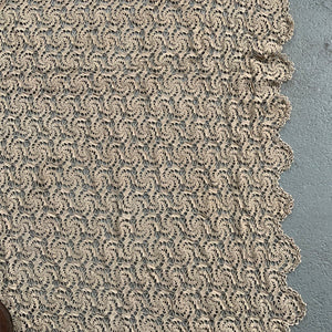 Italian large vintage reticella double bed cover (240 x 180cm)