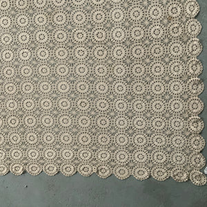 Italian reticella lace single bedcover (196 x 140cm)