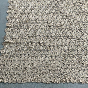 Italian large vintage reticella double bed cover (240 x 180cm)