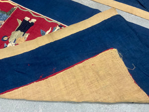 Three piece antique banner set Chinese community Burma / Thailand / SE Asian [3]