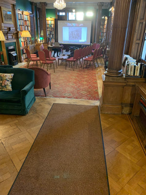 Tibetan coverlet silk embroidery on a felted wool cloth (126 x 103cm)