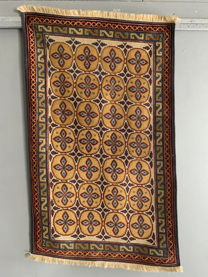 French vintage petit point rug (140 x 87cm)