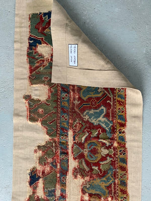 Ottoman carpet fragment 17th C (136 x 52cm)