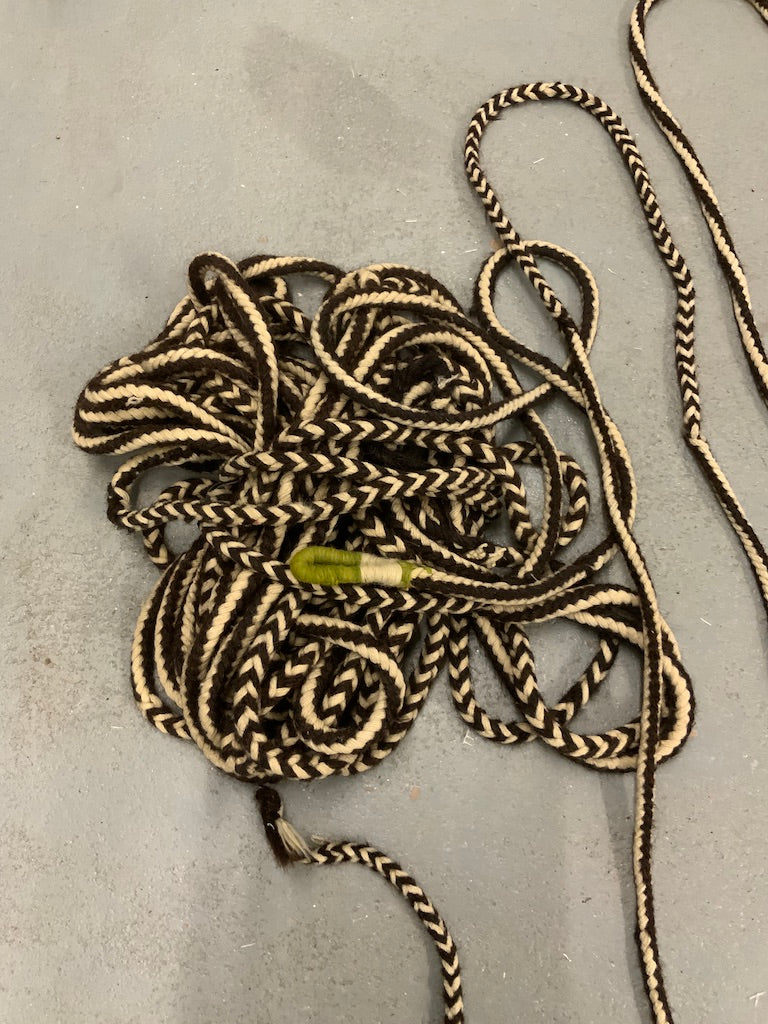 Anatolian shepherds plaited wool goat-hair tether (~25m)