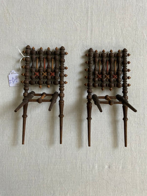 Pair of miniature masharabia small book rests (23cm) [2]