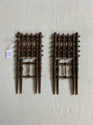 Pair of miniature masharabia small book rests (23cm) [2]