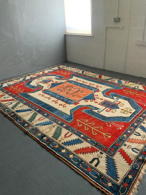Turkish Kars 'Kazak' design carpet (340 x 256cm)