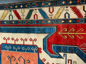 Turkish Kars 'Kazak' design carpet (340 x 256cm)