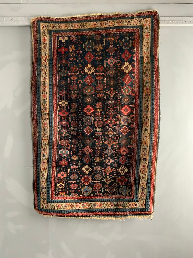 Caucasian Chichi design Kuba antique rug (147 x 96cm) *AF