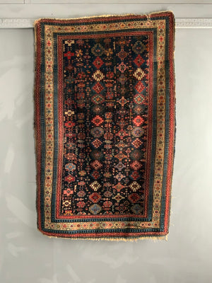 Caucasian Chichi design Kuba antique rug (147 x 96cm) *AF