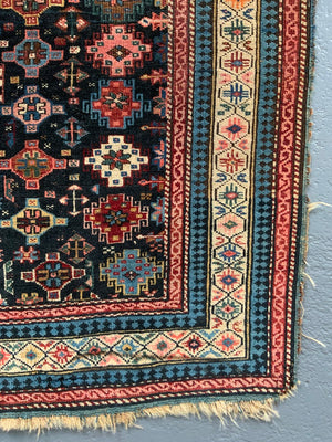 Caucasian Chichi design Kuba antique rug (147 x 96cm) *AF