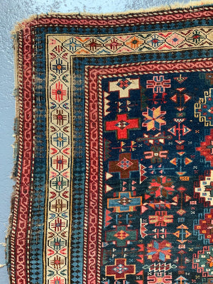 Caucasian Chichi design Kuba antique rug (147 x 96cm) *AF