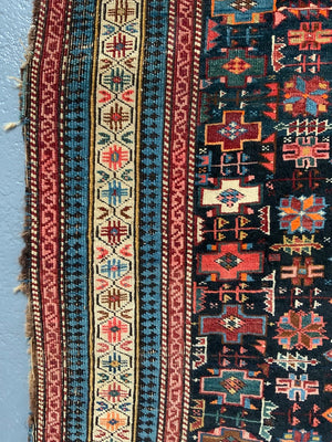 Caucasian Chichi design Kuba antique rug (147 x 96cm) *AF