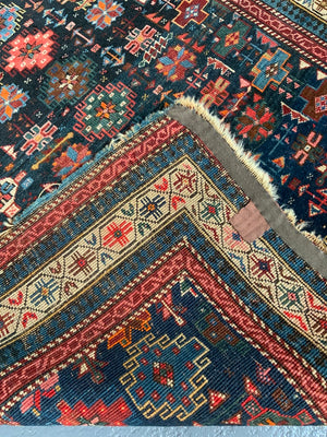 Caucasian Chichi design Kuba antique rug (147 x 96cm) *AF