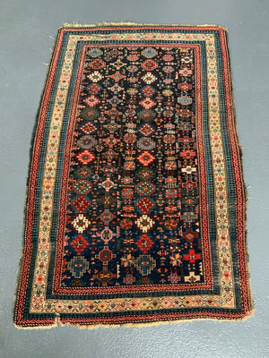 Caucasian Chichi design Kuba antique rug (147 x 96cm) *AF
