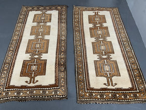 Pair of Louristani Gabbeh rugs (~204 x 102cm)