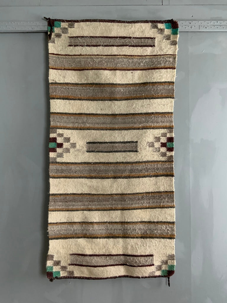 Arizona vintage Hopi or Navajo merino dovetail tapestry rug (115 x 75cm)