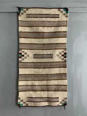 Arizona vintage Hopi or Navajo merino dovetail tapestry rug (115 x 75cm)