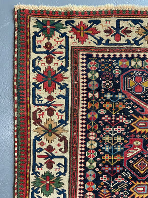 Caucasian antique Shirvan large rug (270 x 139cm)