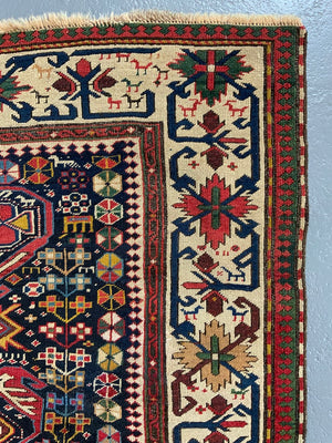 Caucasian antique Shirvan large rug (270 x 139cm)