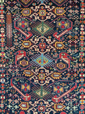 Caucasian antique Shirvan large rug (270 x 139cm)