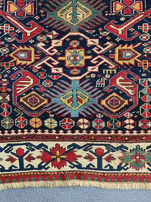 Caucasian antique Shirvan large rug (270 x 139cm)