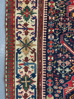 Caucasian antique Shirvan large rug (270 x 139cm)