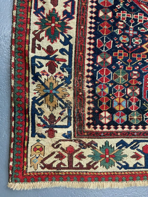 Caucasian antique Shirvan large rug (270 x 139cm)