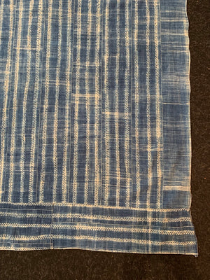 Burkina Farso Mossi womans indigo mantle (154 x 121cm)